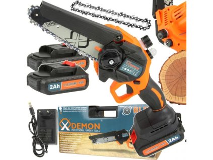 Aku jednoruční řetězová pila 6", 2xLi-Ion 21V- 2.5Ah DEMON
