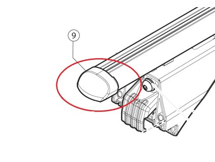 ND 4ks boční krytka tyčí Modula Smart Bar