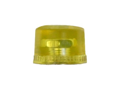 Hlava na paličku HS0215, silikon, žlutá