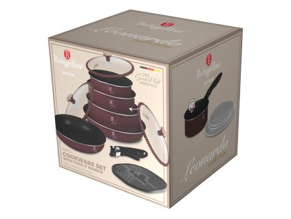 BERLINGERHAUS Sada nádobí s titanovým povrchem 13 ks Leonardo Nordic Collection BH-8418