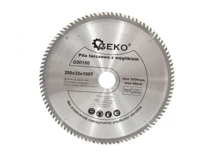 Pilový kotouč na dřevo 250x32mm 80T s redukcí na 25,4mm GEKO