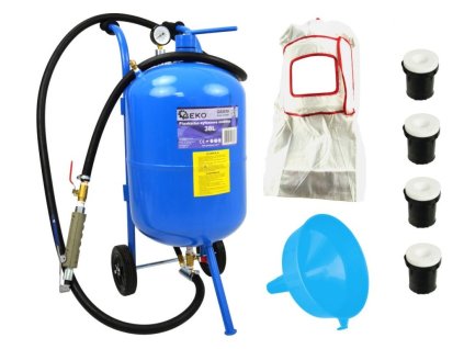 Mobilní tryskací jednotka, pískovačka 38l GEKO