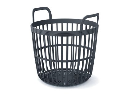 Koš s uchy ZOE BASCET antracit 36,4cm