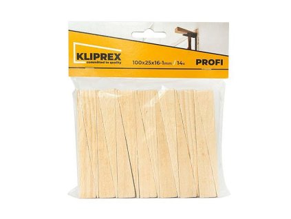 Klínky dřevěné SM 100x25x16-1, 14ks