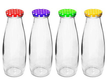 Láhev sklo  480ml se závitovým víčkem, kečupová SOK