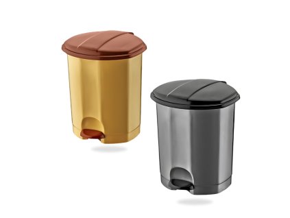 Koš odpadkový pedál 11L ovál  DUNYA, mix barev