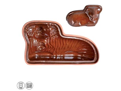 Forma keramická beránek jednodílný 34cm  ORION