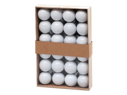 Baňky MagicHome bílé, 3cm, 24ks