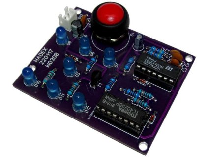 Hrací kostka elektronická modrá v.2 STAVEBNICE