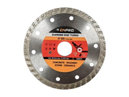 Kotouč diamantový turbo Ø 125 x 22.2 mm, ENPRO