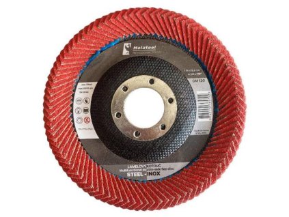 Kotouč oboustranný lamelový brusný PROFI, Ø 115 mm, P120, Keramika