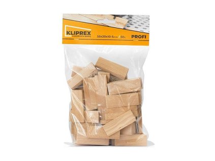 Klínky dřevěné BK 55x20x10-5, 51ks