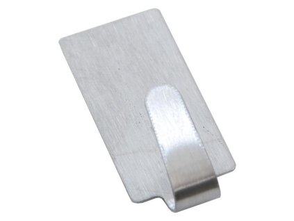 Háček samolepící nerez mini obdélník (odběr bal.30ks)