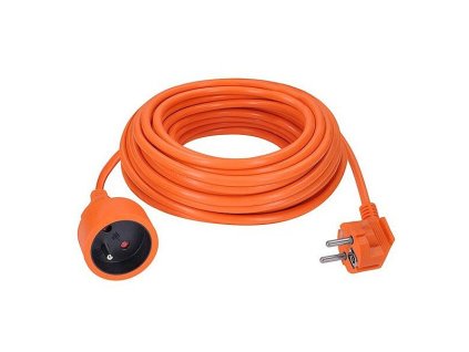 Prodlužovací přívod 1z, 3x1mm2, oranžový, 10m