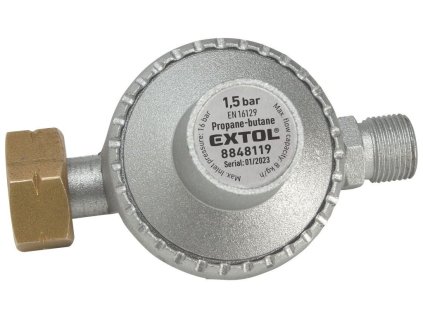 Regulátor tlaku pro hořáky na propan-butan, 1.5bar, výstup závit G3/8"L EXTOL PREMIUM