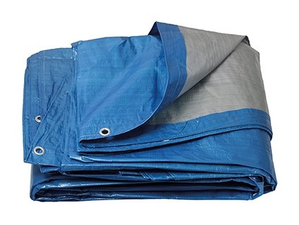 Plachta zakrývací ¤3,5m 120g PROFI modrostříbrná
