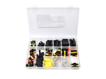 Konektory automobilové vodotěsné sada 424 ks GEKO