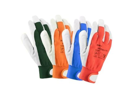Rukavice pracovní HOBBY, velikost 8