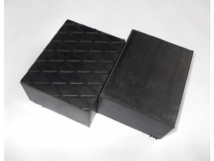 Gumová podložka zvedáku 160 x 125 x 75 mm, hranatá - Ferdus 10.167