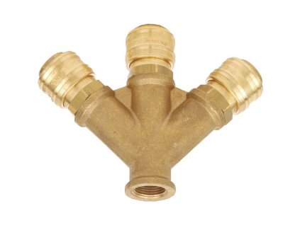 Vzduchová roztrojka 1/2" s rychlospojkami
