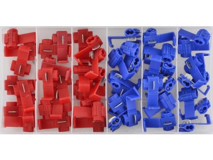 Rychlokonektory k propojení elektrických drátů, pro průměr 0.5 - 2.5 mm, sada 50 kusů