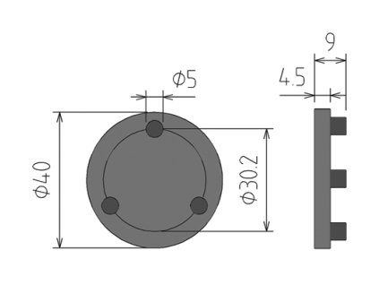 Adaptér na zatlačení válečku ruční brzdy VAG