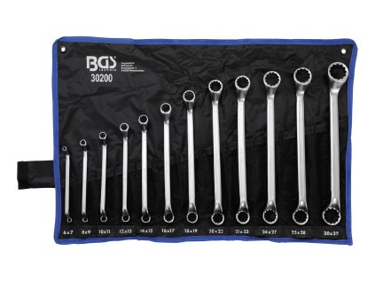 Klíče očkové „trháky“, vel. 6-32 mm, kované za studena, sada 12 ks v obalu - BGS 30200