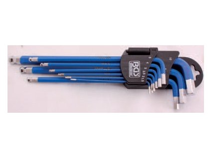 Klíče imbus 9ks extra dlouhé, s kuličkou a magnetem - BGS 35100