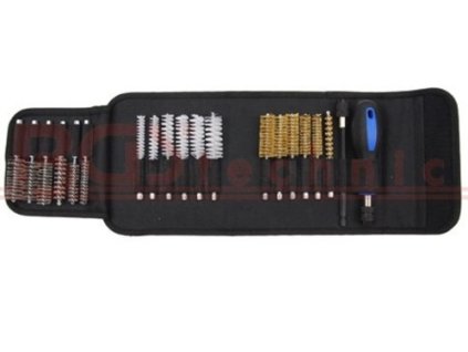 Kartáče válcovité sada s výměnnou rukojetí,20 dílů v pouzdru - BGS 379