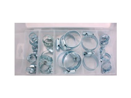 Spony hadicové, různé rozměry 26 ks