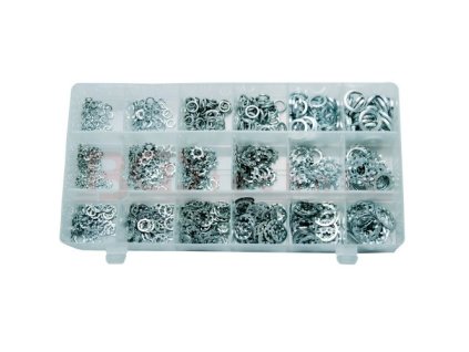 Podložky pružné - pérovky, vějířovky, 720 kusů BGS-8113