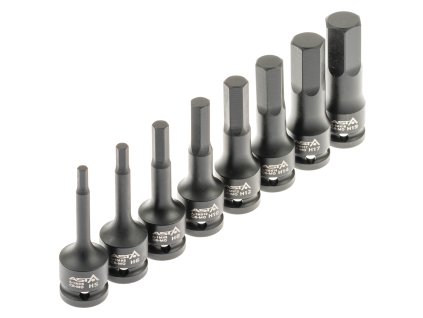 Zástrčné úderové hlavice Imbus 1/2", H5 - H19, sada 8 ks - ASTA