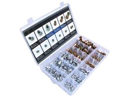 Nýtovací matice s plochou hlavou, M3 - M10, sada 300 ks - ASTA