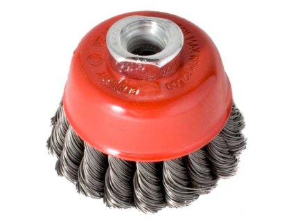 Kartáč hrnkový, copánkový 80mm S 0,50 závit M14x2