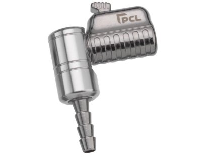 Koncovka na huštění pneu zahnutá, průměr 6 mm, otočná, extra pevná - PCL