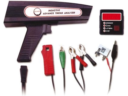 Stroboskopická lampa s digitálním motortesterem pro benzínové i naftové motory
