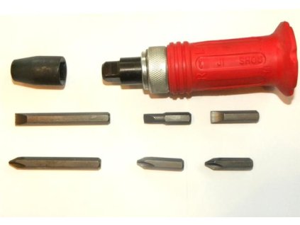 Úderový / rázový šroubovák na povolení šroubů- s adaptérem