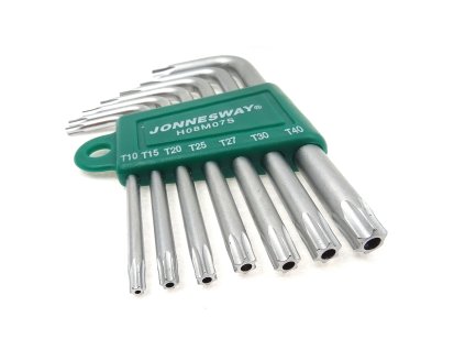 Sada klíčů TORX s otvorem, T10 - T40, 7 kusů - JONNESWAY H08MT07S