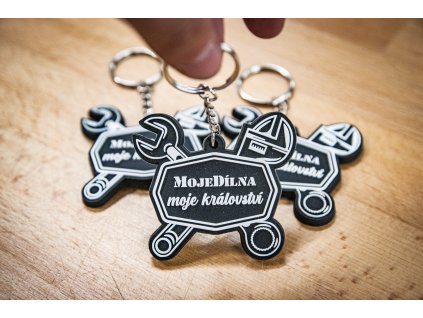 Pěnová klíčenka "MojeDílna.cz"
