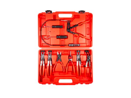 Kleště na hadicové spony, sada 9 kusů - QUATROS QS20334