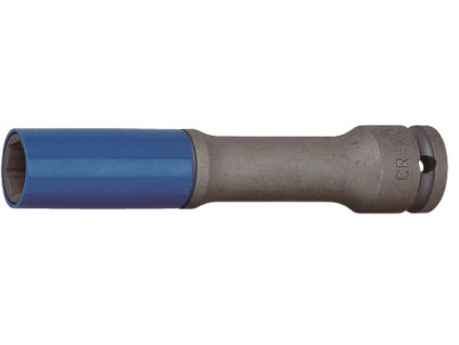 Nástrčné hlavice 1/2" prodloužené s krytkou na ALU pro rázové utahováky, 17-21mm JONNESWAY