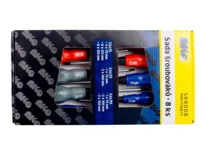 Sada 8 ks šroubováků (3xPL,3xPH,2xPZ) - MAGG SR8008
