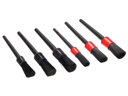 Sada štětců pro čištění interiéru auta, 6 ks - SIXTOL