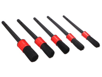 Sada měkkých precizních štětců pro čištění auta CAR DETAILING BRUSH 5 SOFT, 5ks SIXTOL