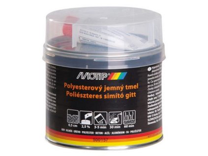 Polyesterový tmel na kov a plast, jemný, plechovka 1000 g - MOTIP 1003225393