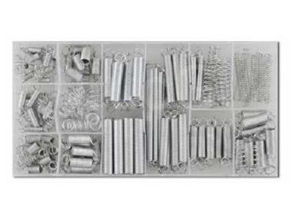 Pružiny tažné a tlačné, různé rozměry, sada 200 kusů