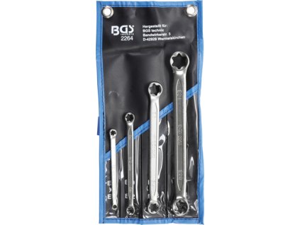 Očkové klíče E-TORX E6-E24, sada 4 díly - BGS 2264