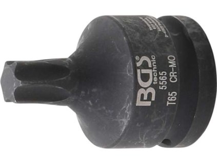 Zástrčná hlavice 3/4" Torx T65, tvrzená, s otvorem - BGS 5565