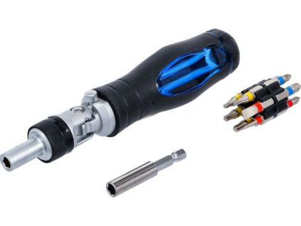 BGS Technic BGS 70053 Sada kloubových šroubovacích bitů s ráčnovou otočnou rukojetí