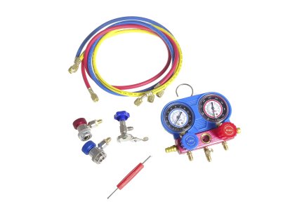 Sada na plnění a diagnostiku klimatizace automobilů, R134a – QUATROS QS13107